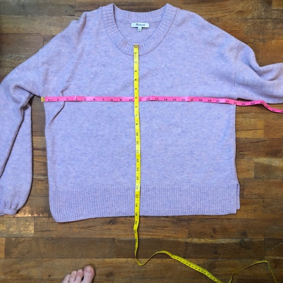Madewell Payton Pullover Merino Wool Alpaca Blend Heather Lilac Sweater - Picture 10 of 10